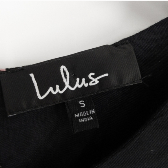 Lulu's Black Floral Mini Dress - Picture 6 of 7